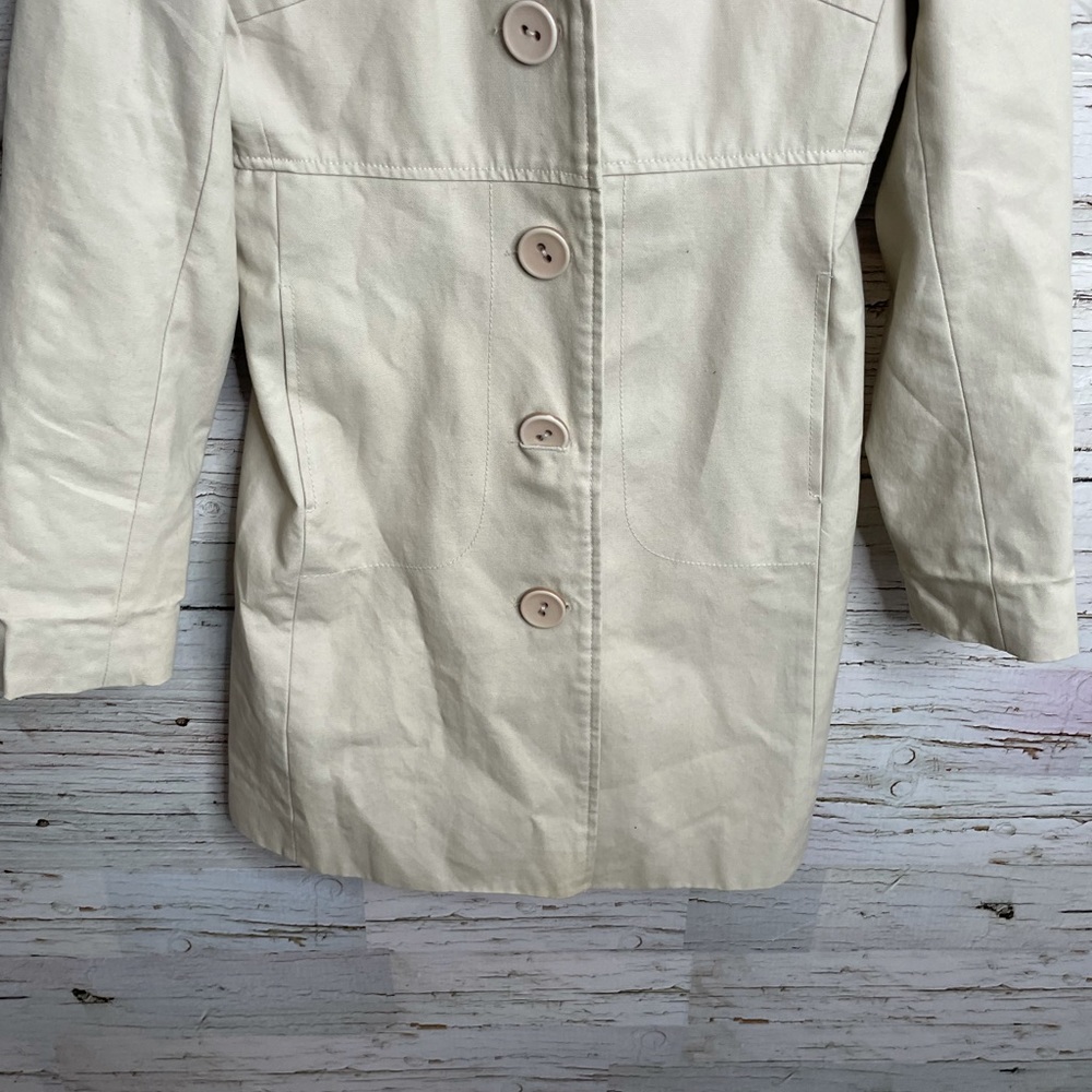 Roxy Women's Cream Trench Coat - Picture 2 of 12